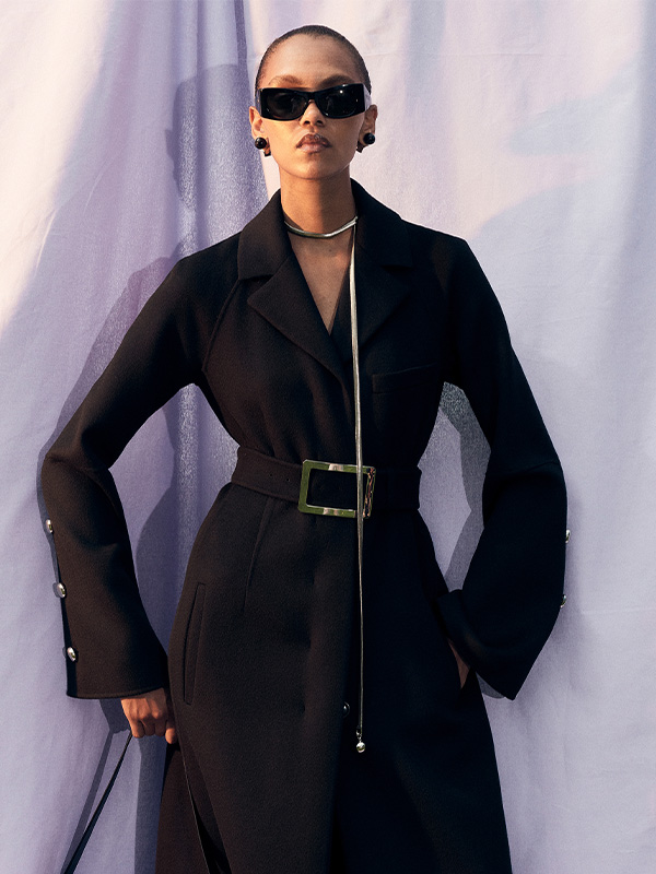 Silk kimono jacket, black | Sportmax